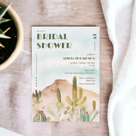 Invitación Ducha de novia Boho Desert Cactus Arizona