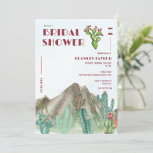 Ducha de novia Boho Desert Cactus Arizona