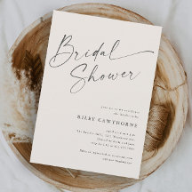Ducha de Novia Boho Marfil con Letra Moderna