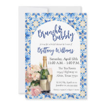 Ducha de novia Brunch & Bubbly - Tema de la costa 