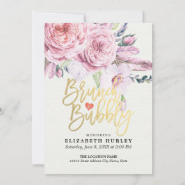 Invitación Ducha de novia brunch y bubbly