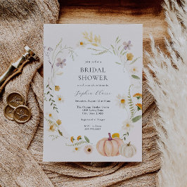 Invitación Ducha de Novia Calabazas Campo de Pradera