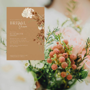 Invitación Ducha de novia Caramel Caramel