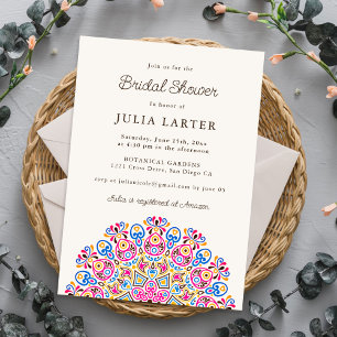 Invitación Ducha de Novia Clásica Ornata Art Déco Mandala