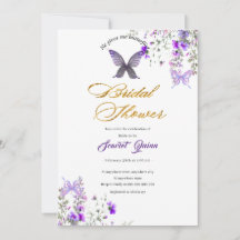 Ducha de novia color de flores morado-rosa