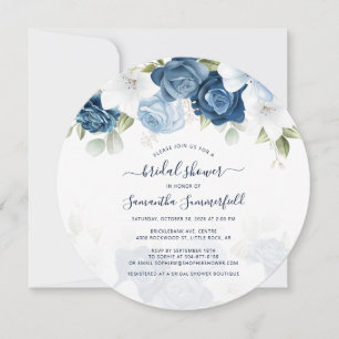 Invitación Ducha de novia con agua dulce de flores botánicas