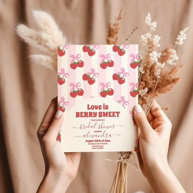 Invitación Ducha de novia con bayas dulces (Subido por el creador)