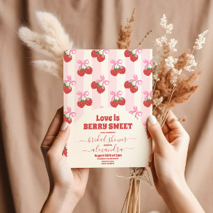 Invitación Ducha de novia con bayas dulces