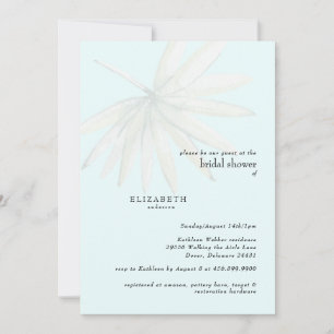Invitación Ducha de Novia con Follaje Tropical de Palma