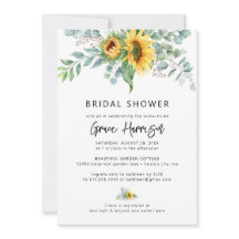 Ducha de Novia con Girasoles Rústicos y Eucalipto