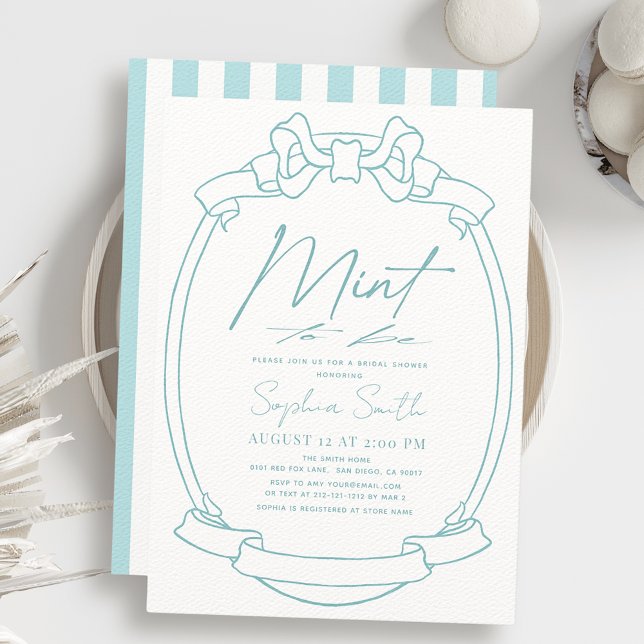 Invitación Ducha de novia con marco de tela de vaca/cinta (Subido por el creador)