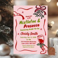 Ducha de Novia con Muérdago de Navidad y Prosecco