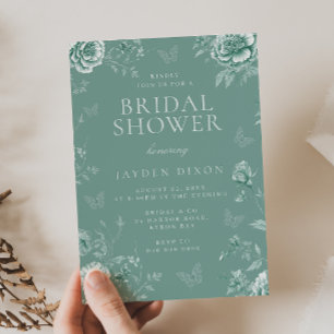 Invitación Ducha de novia con sabor a vintage