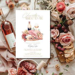 Invitación Ducha de Novia con Tabla de Charcutería