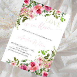 Invitación Ducha de Novia con Tema de Jardín Floral - El Amor