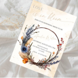 Invitación Ducha de Novia con Tema de Jardín Floral - El Amor