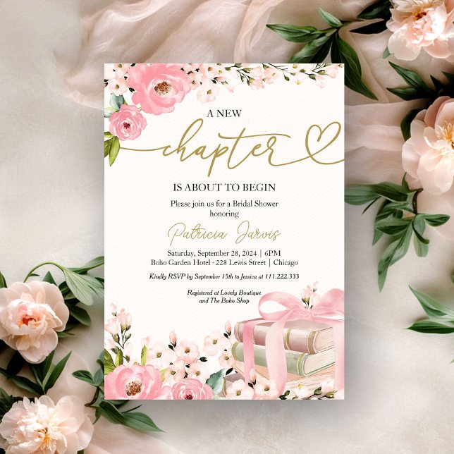 Invitación Ducha de Novia de A New Chapter Books (Subido por el creador)