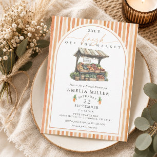 Invitación Ducha de Novia de Acuarela de Otoño Fresh Off The