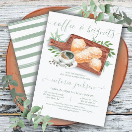Invitación Ducha de novia de beligerantes y cafés
