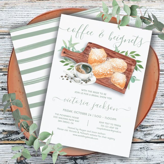 Invitación Ducha de novia de beligerantes y cafés (Subido por el creador)