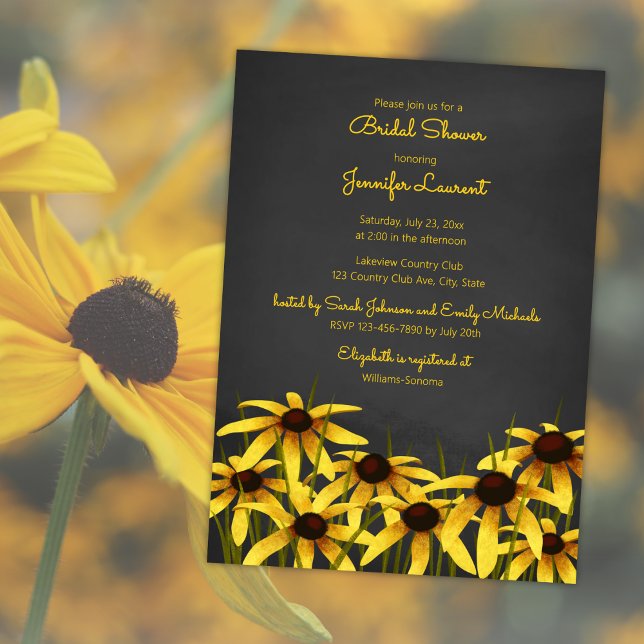 Invitación Ducha de novia de Black Eyed Susan (Subido por el creador)