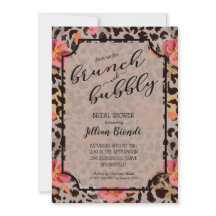 Ducha de novia de Brunch Bubbly Leopard