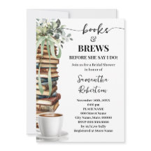 Ducha de novia de café Eucalyptus Books & Brews