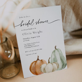 Invitación Ducha de novia de calabaza