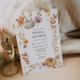 Invitación Ducha de novia de calabaza de bonito