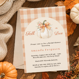 Invitación Ducha de Novia de Calabaza de Melocotón Crema Enam
