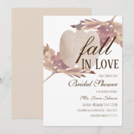 Invitación Ducha de Novia de Calabaza y Caída de Hojas en Acu