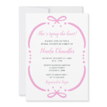 Ducha de novia de cinta rosa