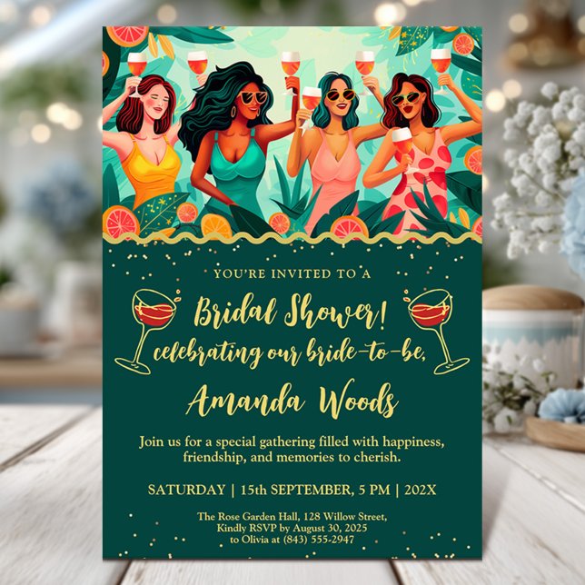 Invitación Ducha de novia de cítricos tropicales (Subido por el creador)