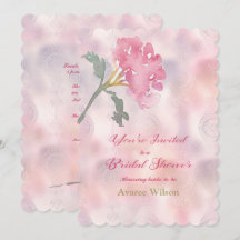 Ducha de novia de claveles rosados