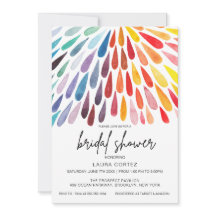 Ducha de novia de color arcoiris