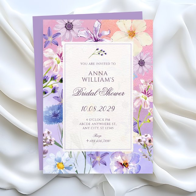 Invitación ducha de novia de flores (Subido por el creador)