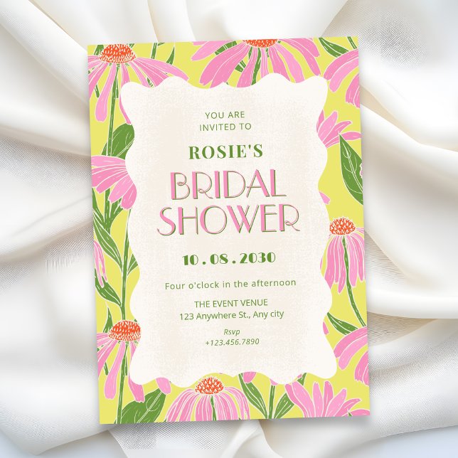 Invitación ducha de novia de flores en flor (Subido por el creador)