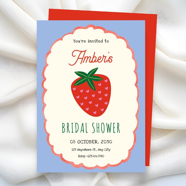 Invitación Ducha de novia de frutas lindas (Subido por el creador)