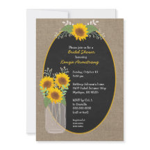 Ducha de novia de girasol rústico/ducha de bebé