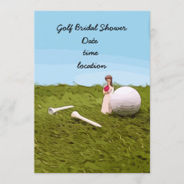 Invitación Ducha de novia de golf