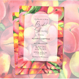 Invitación Ducha de novia de los duraznos de agua