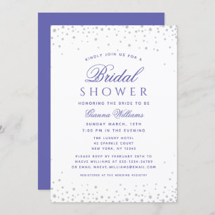 Invitación Ducha de novia de lujo moderno Diamonds