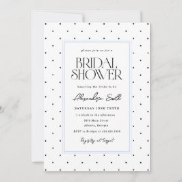 Invitación Ducha de Novia de Lunares