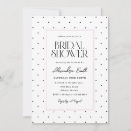 Invitación Ducha de Novia de Lunares