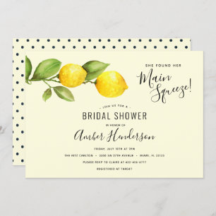 Invitación Ducha de novia de Main Squeeze Lemons