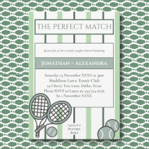 Ducha de novia de parejas de tenis Green Perfect M