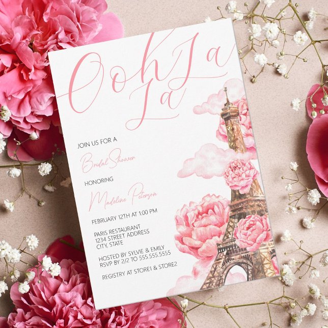 Invitación Ducha de novia de París (Subido por el creador)