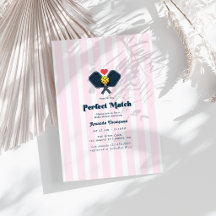 Ducha de Novia de Pickleball Preppy Perfect Match
