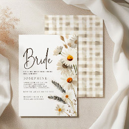Invitación Ducha de Novia de Pollo de Granja Rústica Campestr