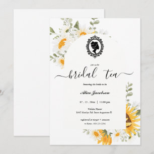 Invitación Ducha de novia de regencia floral vintage